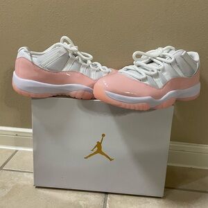 Jordan 11 Retro Low in White and Pink